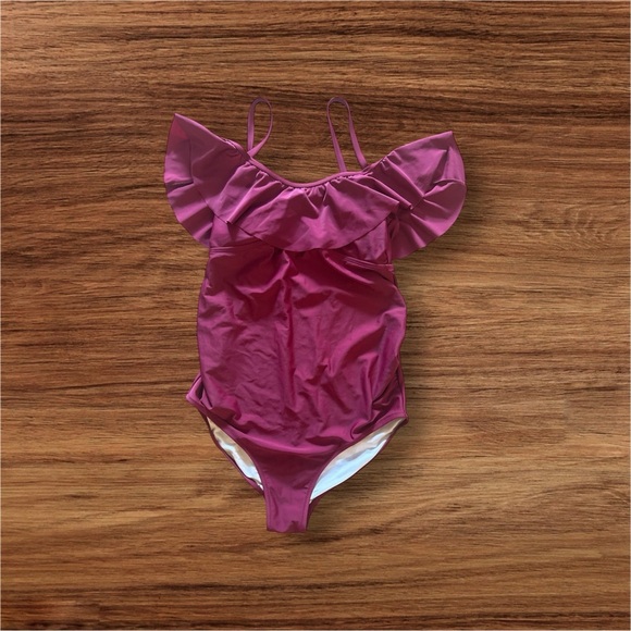 Women's One Piece Maternity Swimsuit size small P purple - Picture 5 of 15